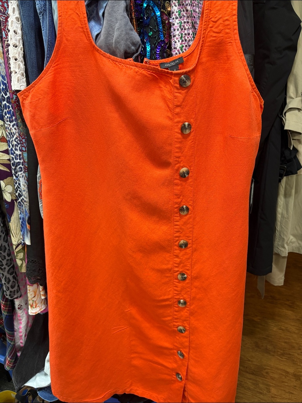 Ann Taylor linen blend dress - Picture 2 of 4